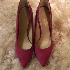 Enzo Angiolini suede pink zipper pump size 9.5